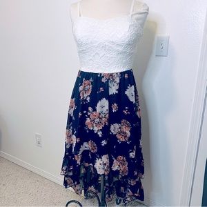 Floral Dress With Lace